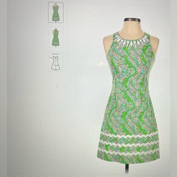 Lilly Pulitzer Alligator Print Shift Dress - Picture 9 of 11